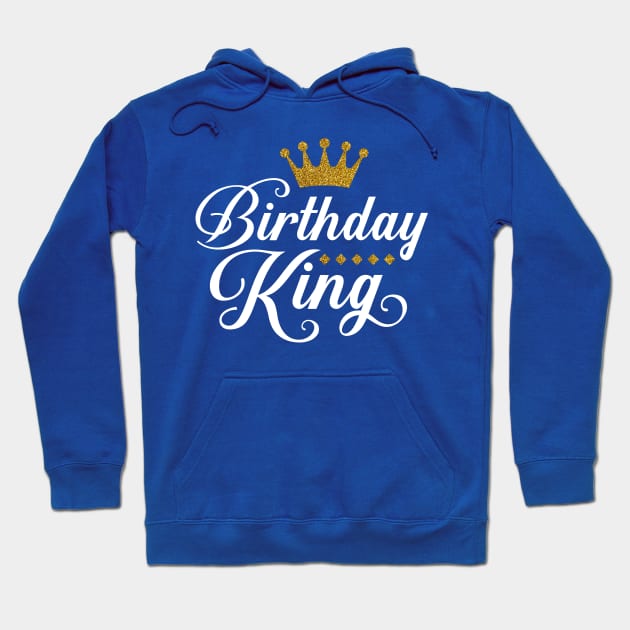 birthday king gold crown Hoodie by Hobbybox